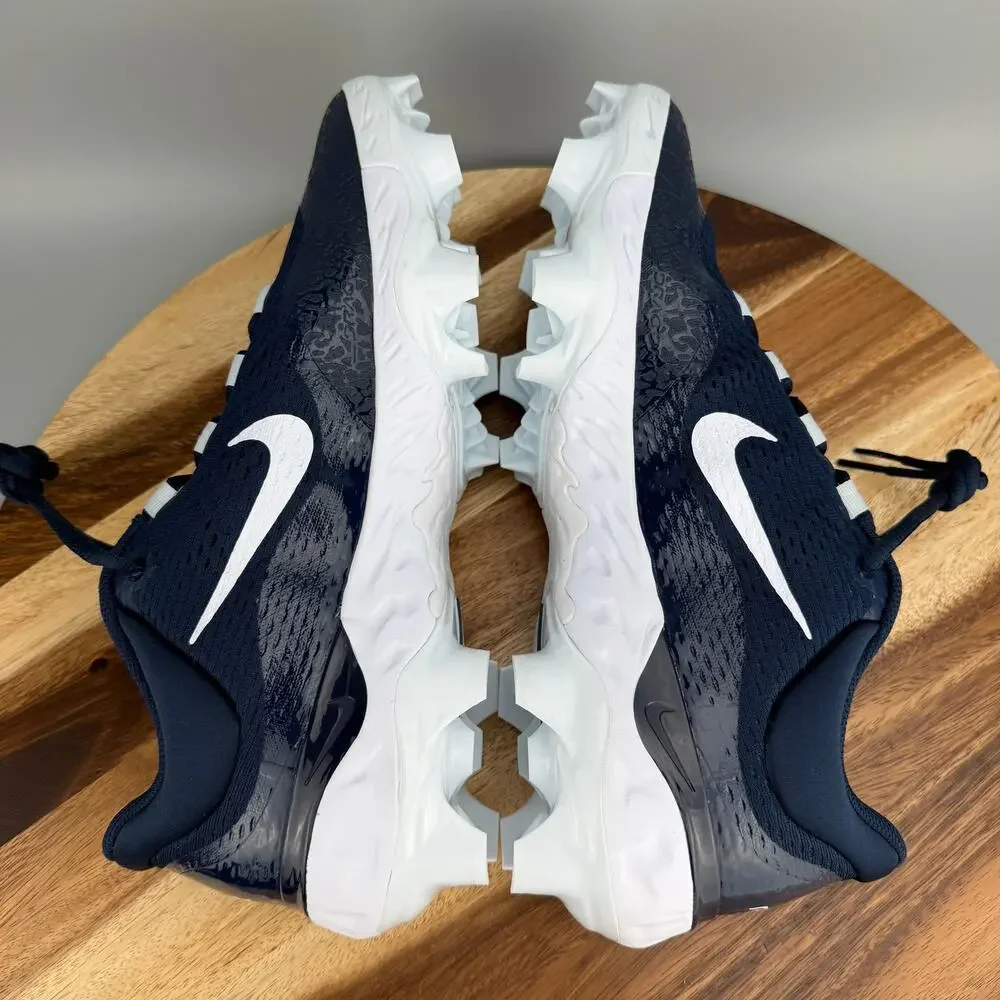 Nike Alpha Huarache Elite 4 Baseball Cleats Navy Blue FN7221-401 Men's Size 12.5 - Picture 5 of 8